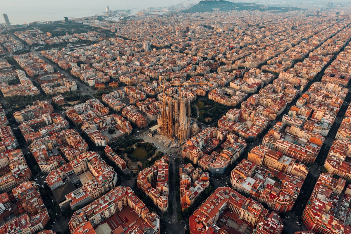 Vista de Barcelona, referencia del ahorro urbano en España